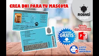 Como Crear DNI para tu mascota GRATIS  dni para perros [upl. by Lagiba]