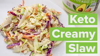 Best Keto Coleslaw  Healthy BBQ Sides [upl. by Drofnas196]