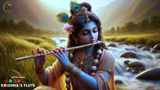 Meditative Lord Krishna Flute Music  Positive Energy Relaxing Body and Mind Yoga [upl. by Nolos]