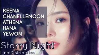 FIFTY FIFTY  Starry Night  Line Distribution [upl. by Viola]