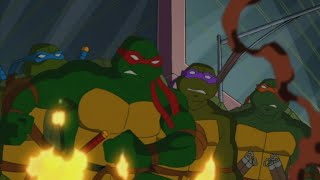 Teenage Mutant Ninja Turtles Season 3 Episode 18  Hun On The Run [upl. by Ahsiakal]