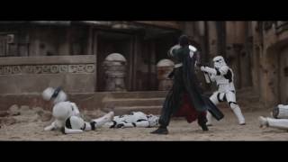 Rogue One A Star Wars Story  Clip quotChirrut Fights Stormtroopersquot [upl. by Nob]