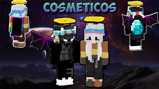 COSMETICOS PARA MINECRAFT BEDROCK PE  bedrock 117 gratis bandana capas alas [upl. by Nawaj48]