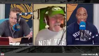 Tiki Barber walks off WFAN show after ‘bulls–t’ Joe Benigno Jets rant [upl. by Anec]