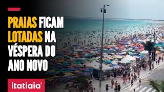 RÉVEILLON PRAIAS DO BRASIL FICAM LOTADAS NA VÉSPERA DO ANO NOVO [upl. by Elatia]