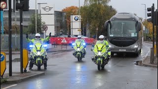 Watford Fans Escorted into Luton For Derby Day  191024 [upl. by Colline]