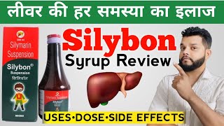 Silybon Syrup Review In Hindi  Silymarin Suspension Uses Dose amp Side Effects  Liver Tonic [upl. by Vanny]