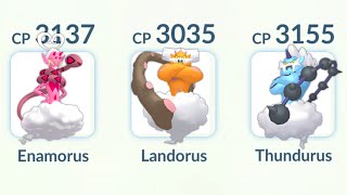 using ENAMORUS LANDORUS THUNDURUS Team in Pokemon GO [upl. by Atinit]