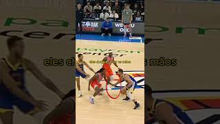 A importância de bater bola com ambas as mãos nba nbabrasil basquete basketball [upl. by Yrffej]