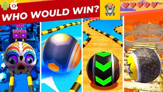 Who Would Win Going Balls vs Action Balls vs Rolling Balls 3D vs Rollance [upl. by Nylra]