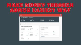 Make money through admob final part make money Through android apps Admob AppsEarning [upl. by Ulrika551]