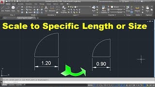 AutoCAD Scale to Specific Length  AutoCAD Scale to Specific Size [upl. by Iznekcam680]