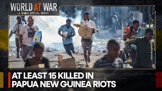 Papua New Guinea Riots Explode Unexplained Pay Cut Sparks Unrest  World At War [upl. by Sutherland]