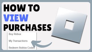 How To See Roblox Transactions 2024 [upl. by Selemas19]