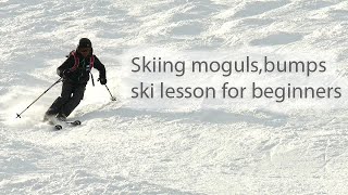 How to ski moguls bumps basics for beginners 2018 [upl. by Haslett564]