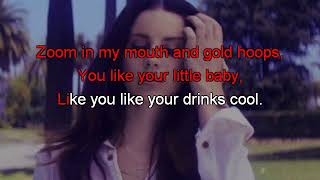 Lana Del Rey Florida Kilos Karaoke [upl. by Latsyrd]