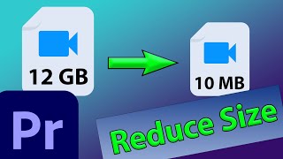 Premiere Pro Export Small File Size in High Quality [upl. by Bautram]