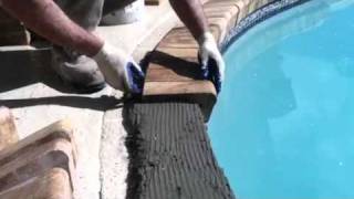 Installing Brick Coping on a Swimming Pool [upl. by Rodney]