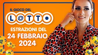 Estrazione in diretta del Gioco del Lotto e del Simbolotto di sabato 24 Febbraio 2024 [upl. by Mackintosh]