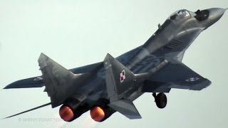 POLISH MIG29 PILOT IS FLYING THE FULCRUM TO THE LIMIT [upl. by Carlota749]