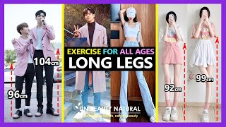 12 BEST LONGER LEGS amp SLIM STRETCH EXERCISES ALL AGES  Grow Taller Lengthen Legs Increase Height [upl. by Hamo290]