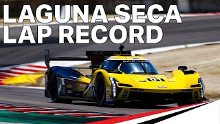 LAP RECORD  Laguna Seca in 11244  Sebastien Bourdais Qualifying Lap in the Cadillac VSeriesR [upl. by Ainola]