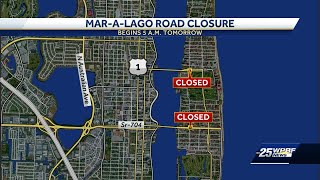 Road closure near MaraLago extended in Palm Beach [upl. by Revned]