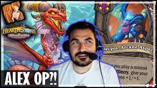 IS ALEXSTRASZA FINALLY OP  Hearthstone Battlegrounds [upl. by Noxid]