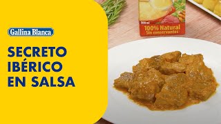 SECRETO IBÉRICO EN SALSA  Recetas Gallina Blanca [upl. by Esoranna]