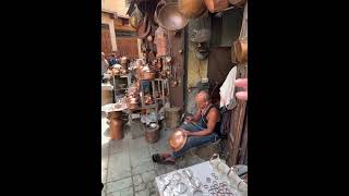 Coppersmith in Fes medina [upl. by Selij500]