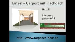 Carport selber bauen Bauanleitung  Intro [upl. by Ovid572]