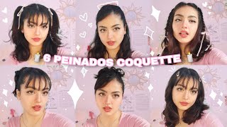 🎀 6 peinados estilo coquette 🎀 COQUETTE AESTHETIC [upl. by Arit]