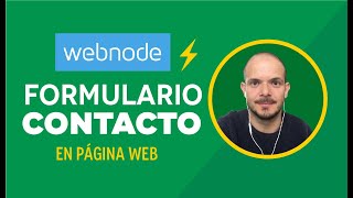 Webnode Formulario Contacto 📭 Cómo Crear y Añadir Formulario en tu página web de Webnode [upl. by Nnalyrehs]