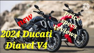 2024 Ducati Diavel V4  Price Specification Features [upl. by Jepum]