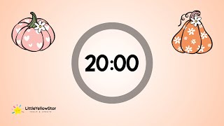 Fall Timer For Kids  20 Minutes Countdown Timer For Kids With Lofi Music  Lofi Classroom Timer [upl. by Bronwyn]