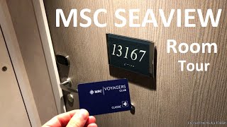 MSC Seaview Interior Cabin View 360° Tour  no 13167  Fantastica Experience [upl. by Adnawak]