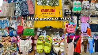 Sarojini nagar market delhil latest summer collection with shop nosarojinimarket [upl. by Werner53]