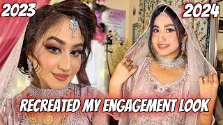 I RECREATED MY 💍 ENGAGEMENT LOOK  MY SISTER CRIED WATCHING ME ❤️ alizehjamali [upl. by Anawak]