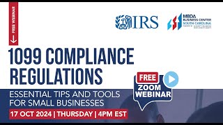 1099 Compliance Regulations Webinar [upl. by Drake701]