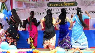 Assamese mix song dance  Dusto Suwali  Ba rib rib  Bikali College Fresher 2023 [upl. by Aiceled]