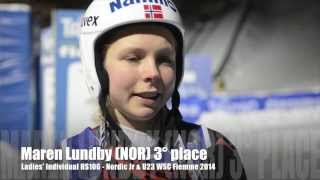 Maren Lundby NOR  3rd place Individual HS106 Ladies  WSC Fiemme 2014 [upl. by Ellesig]