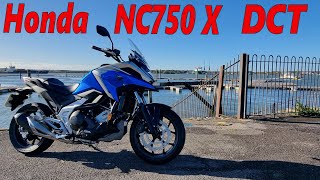 Honda NC750X DCT  2021 Review [upl. by Yelwah]