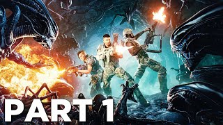 ALIENS FIRETEAM ELITE Walkthrough Gameplay Part 1  INTRO Campaign Mission 1 [upl. by Lotsirhc]