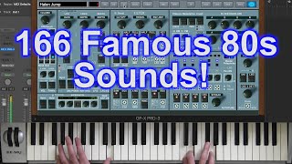 166 Famous 80s Sounds  How to play  OPX PRO3 [upl. by Alek291]