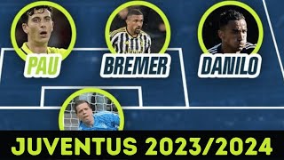 Come sarà la FORMAZIONE Juventus 20232024 aggiornamento calciomercato [upl. by Ayin]