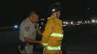 CHP officer handcuffs Chula Vista Firefighter caught on camera by CBS 8 [upl. by Wicks890]