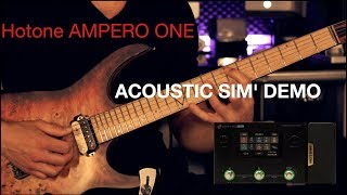 Hotone AMPERO ONE Acoustic Simulation Demo No talking [upl. by Nednarb]