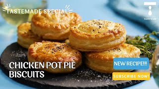 Chicken Pot Pie Biscuits A Handheld Twist on a Beloved Classic [upl. by Akinimod]