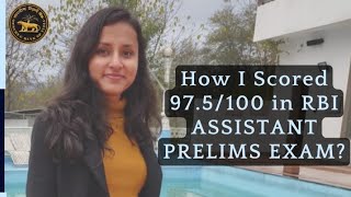 HOW I SCORED 975100 IN RBI ASSISTANT PRELIMS EXAM  STEPS TO GROW [upl. by Onaivatco]