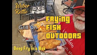 Fantastic Frying Fish on the Weber Kettle [upl. by Amahs]